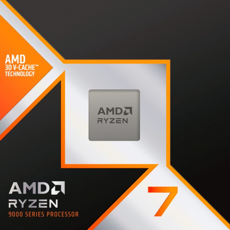 AMD Ryzen 7 9800X3D - Desktop Processor - 8 Core - 16 Threads - 4,7GHz/5,2GHz - Socket AM5