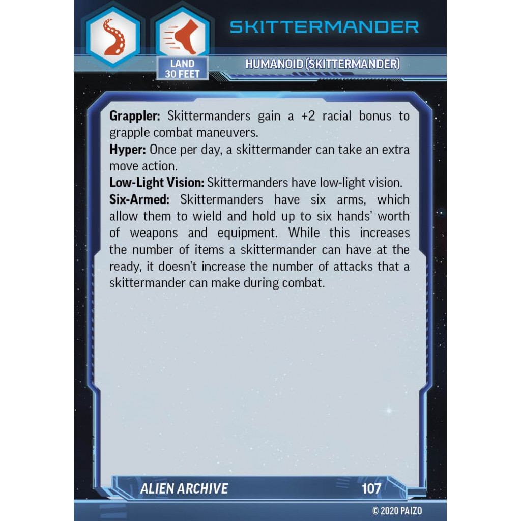 Starfinder - Alien Character Deck