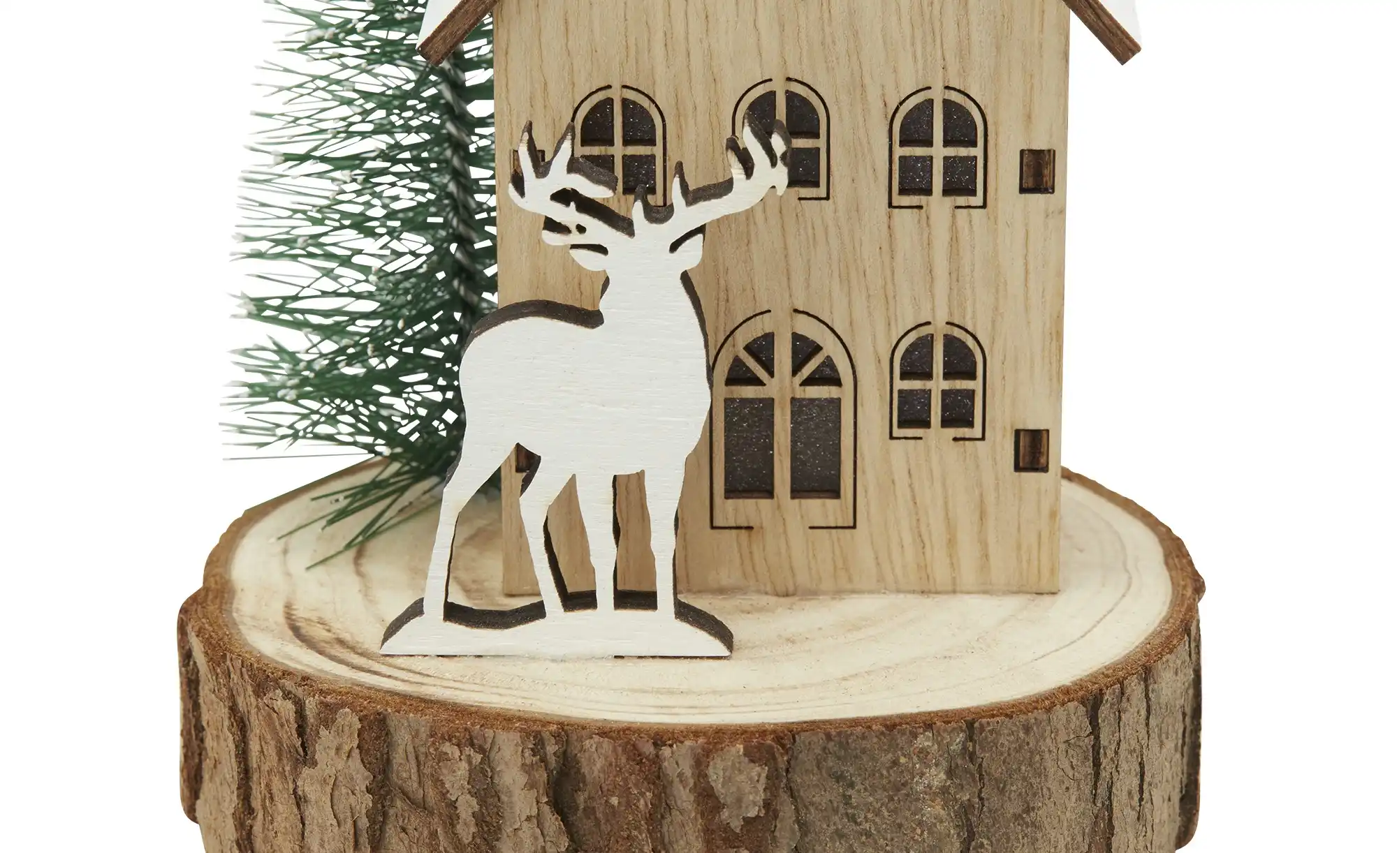 HOME STORY LED Holz Dekoration