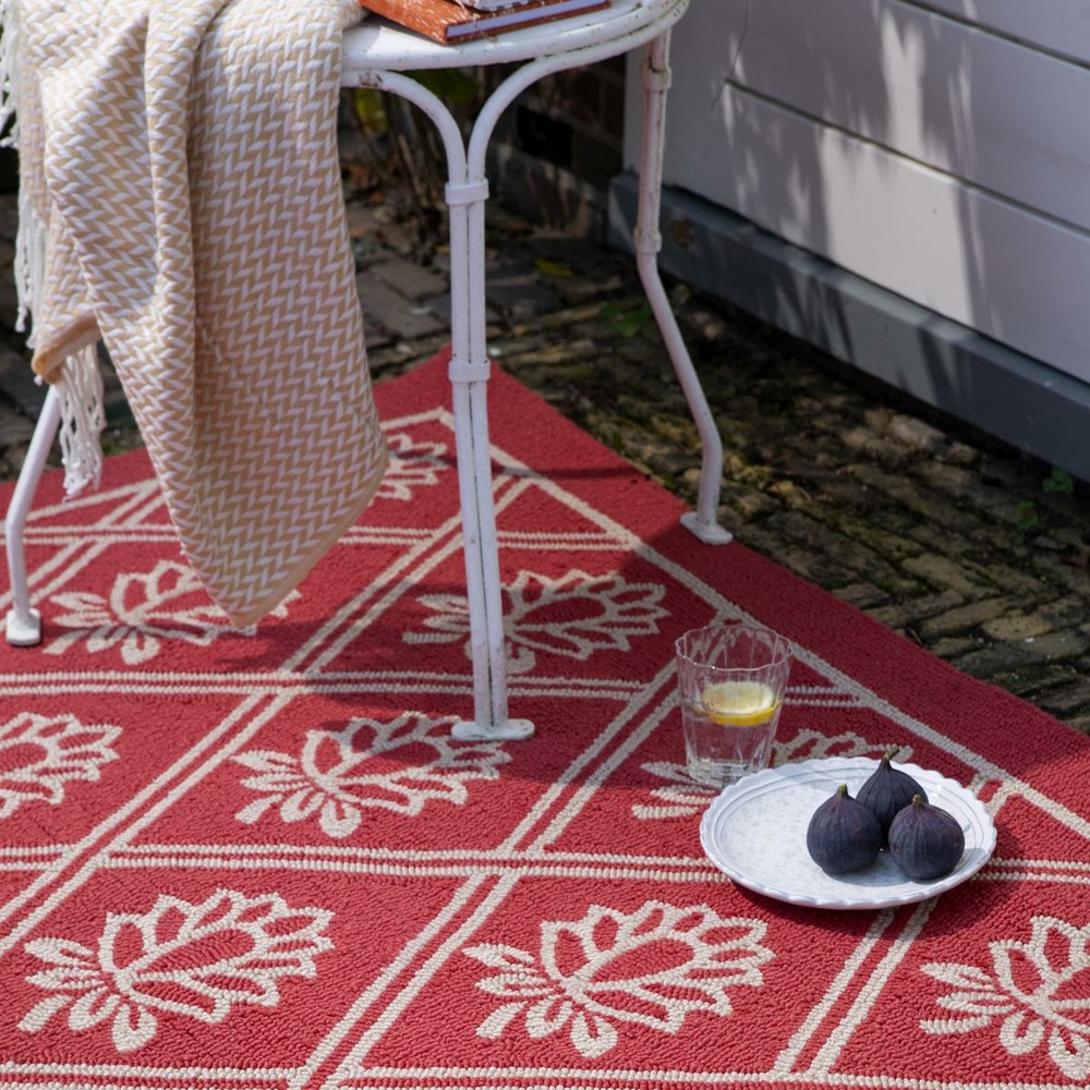Tapis extérieur rouge 160x230 cm