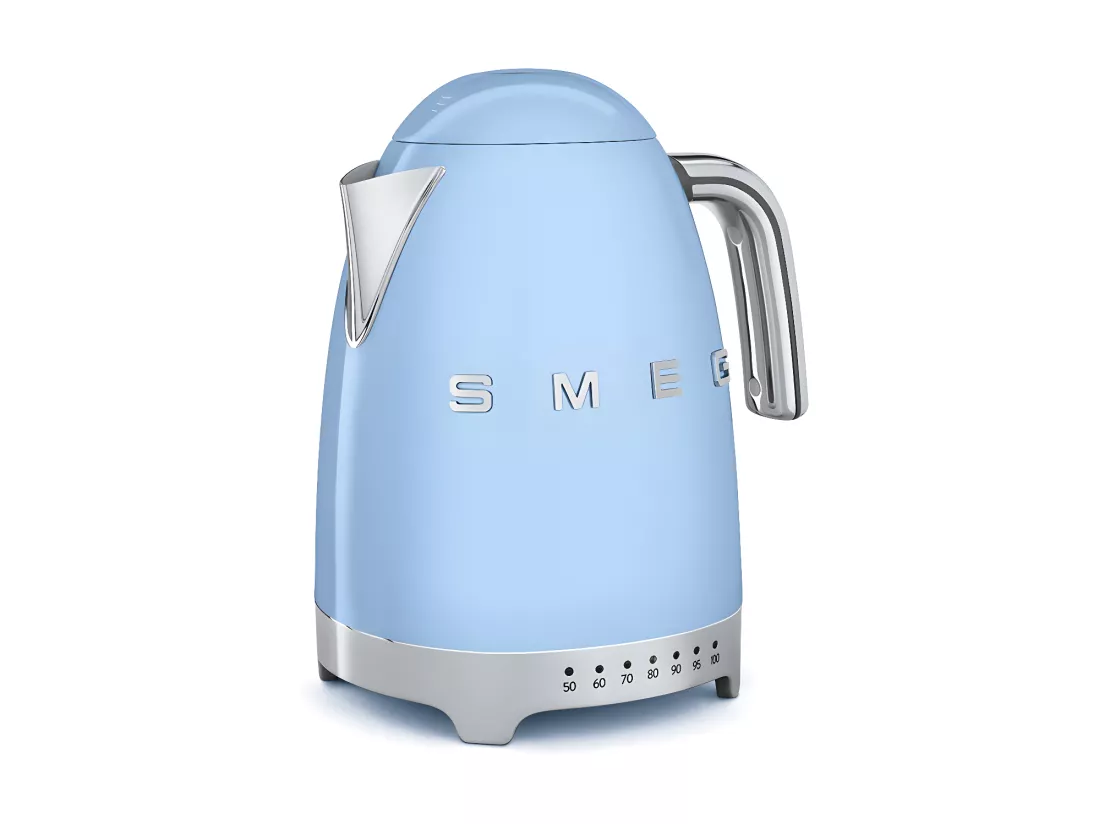 Smeg Bouilloire sans fil 1.7l 2400w bleu pastel - klf04pbeu