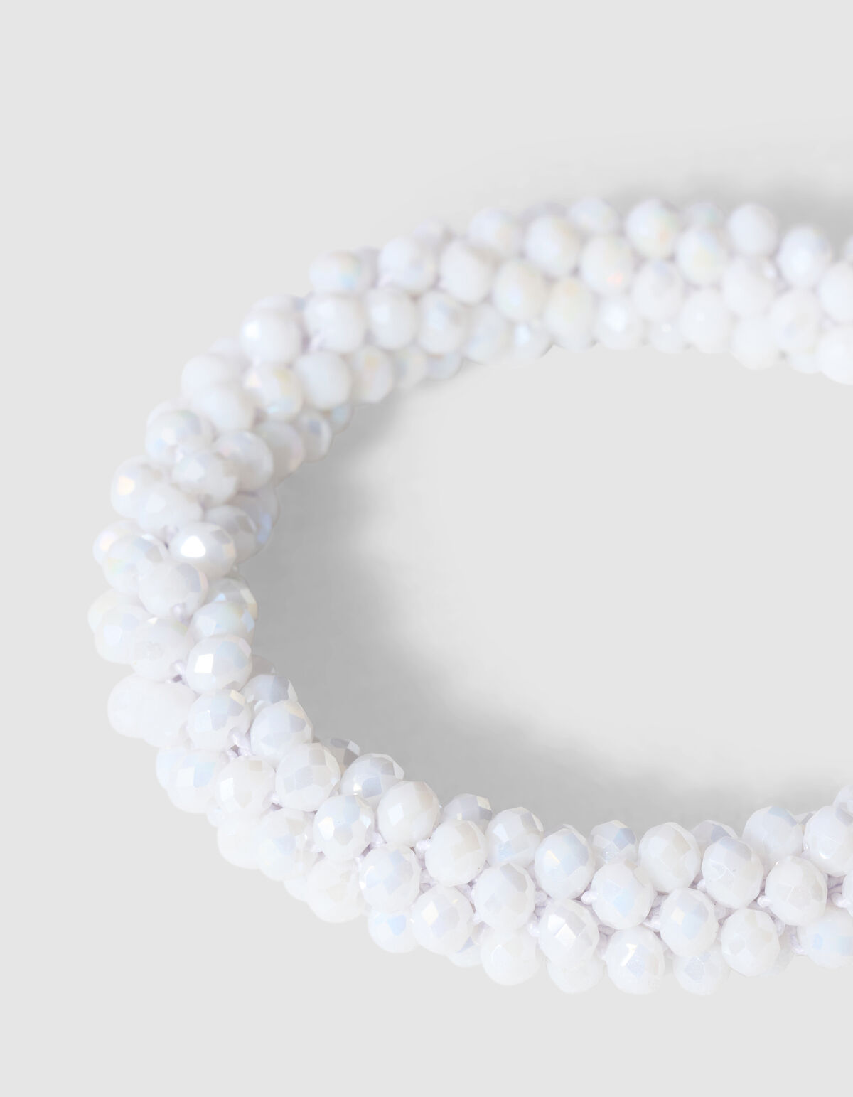 Beaded Armband Wit