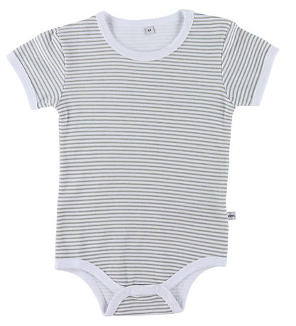 Pippi Baby Body k/æ - 4er-Pack - Hafen Mist