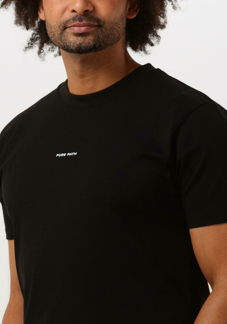 PURE PATH zwarte pure path t-shirt tshirt with front and back print