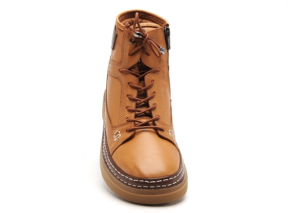 Coco abricot boots bottine plates femme mege marron
