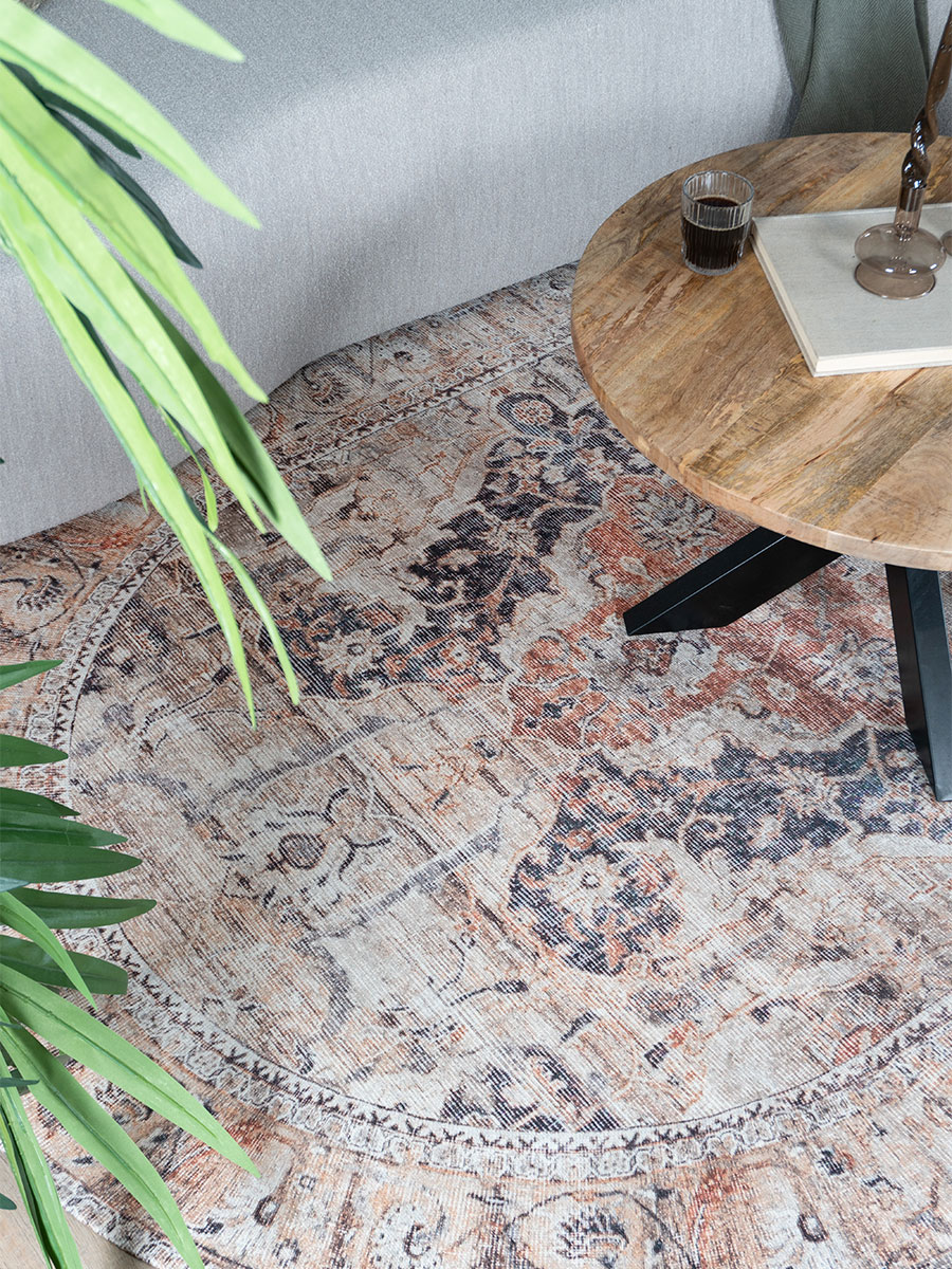 Vloerkleed Mahal Beige – Ovaal 160 x 230 cm