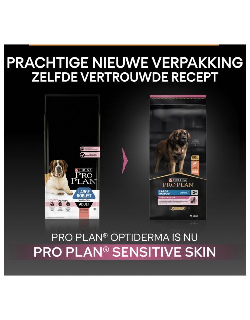 Pro Plan Dog Adult Robuust Sensitive Skin - Hondenvoer - Zalm 14 kg
