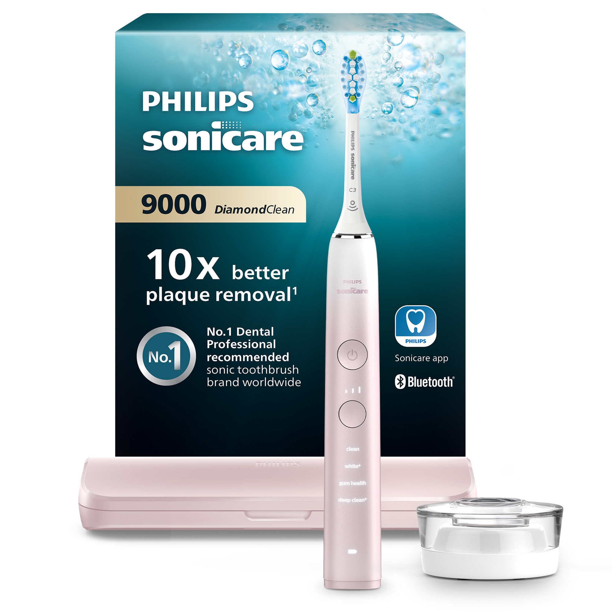Philips Sonicare Elektrische Zahnbürste »DiamondClean 9000 Special Edition HX9911« 1 Stk. Aufsteckbürsten mit integriertem Drucksensor, 4 Putzprogramme und 3 Intensitätsstufen