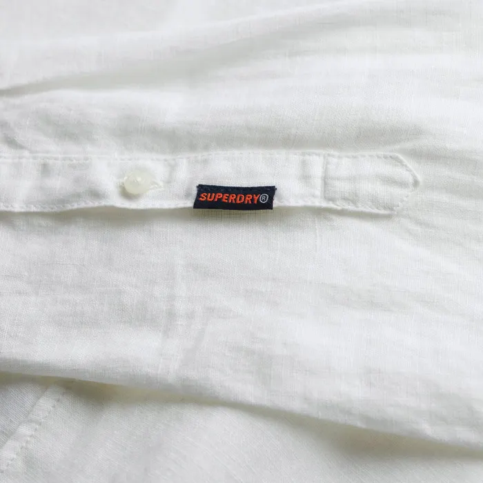 Superdry Vacation Linen LS Overhemd Heren
