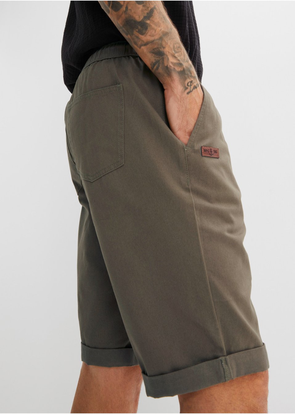 Bermuda à taille extensible, Regular Fit