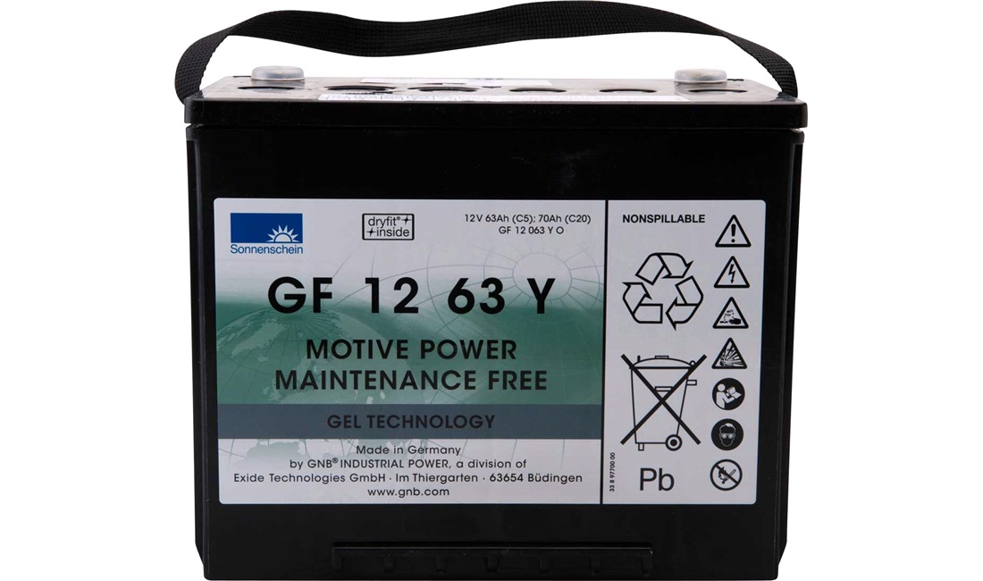 Batteri Exide 12V-63Ah GF12063Y0 GEL