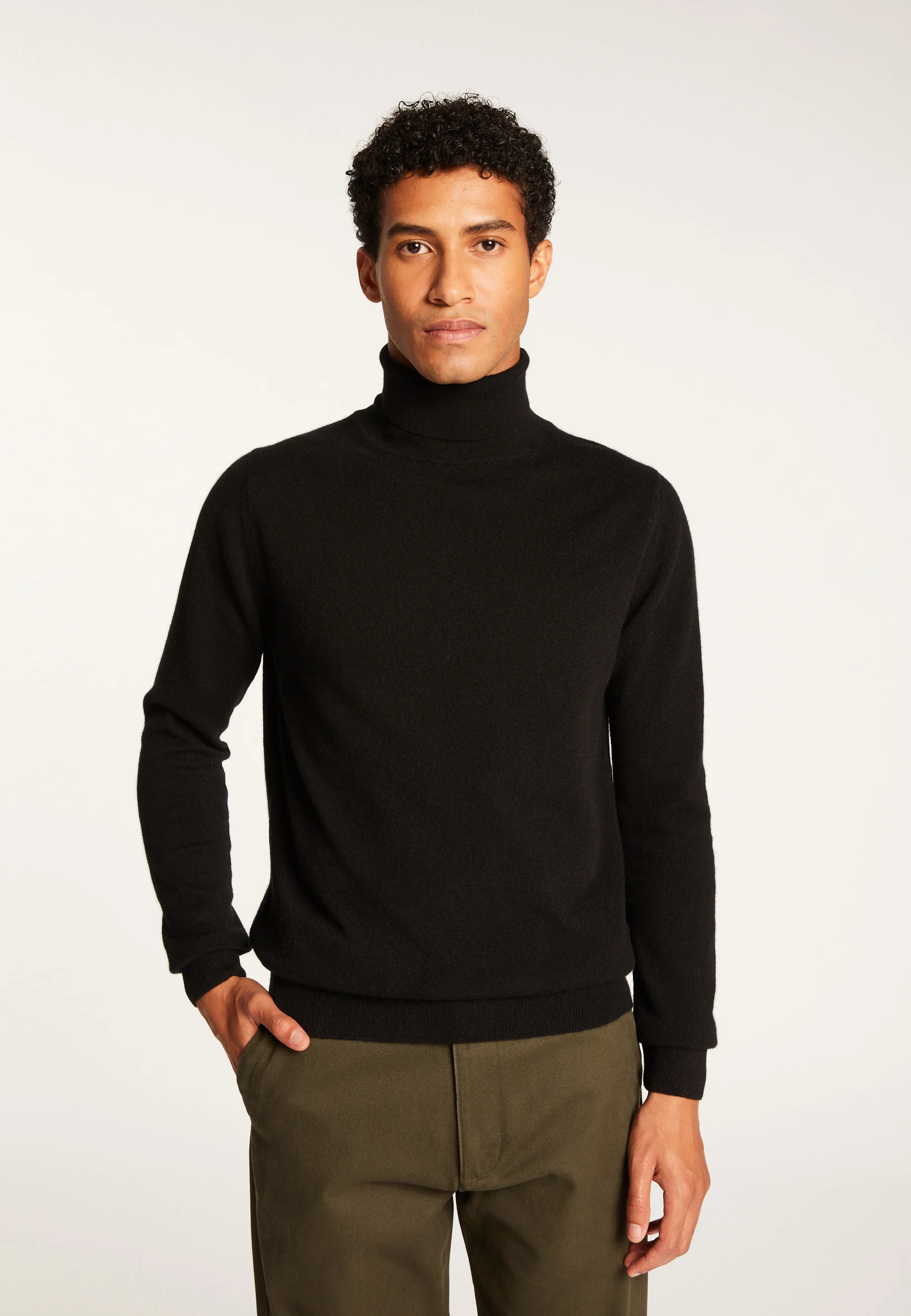 EDUARDOAH24 - Pull droit en cachemire | Noir