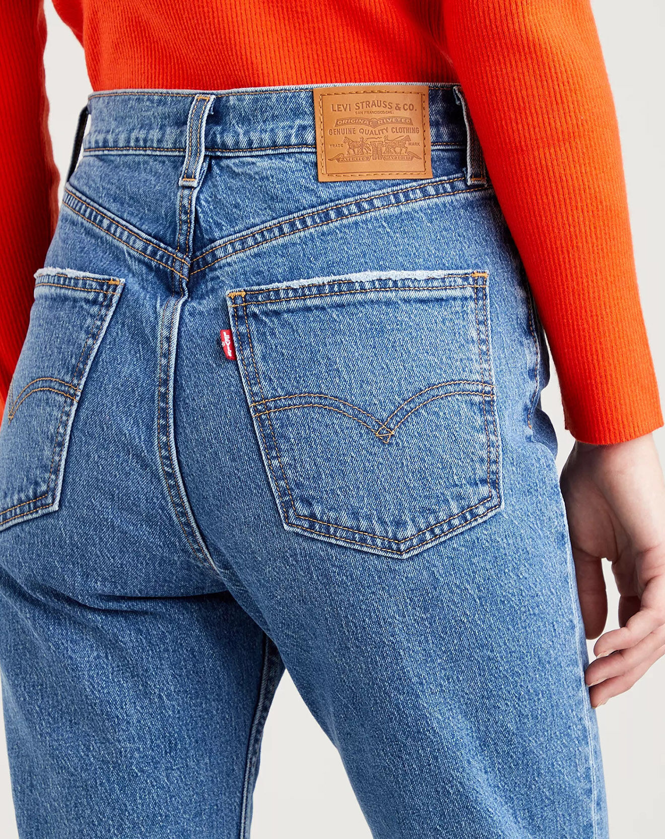 Levi's® Jean high slim straight 70's bleu
