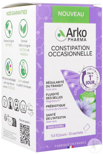 Arkogélules Constipation Occasionnelle 10 Sachets
