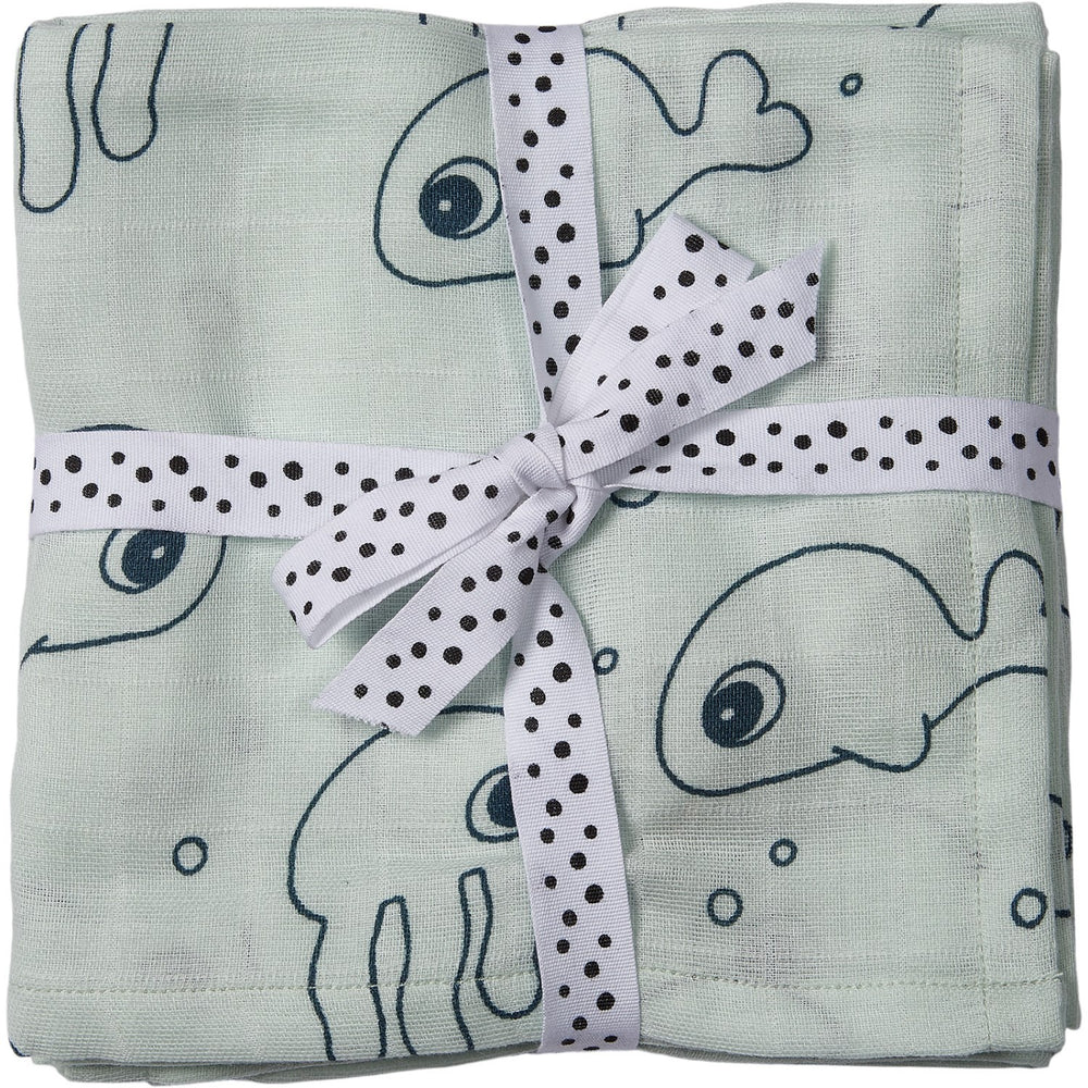 Køb DonebyDeer Blue Svøb 2-Pak Sea Friends