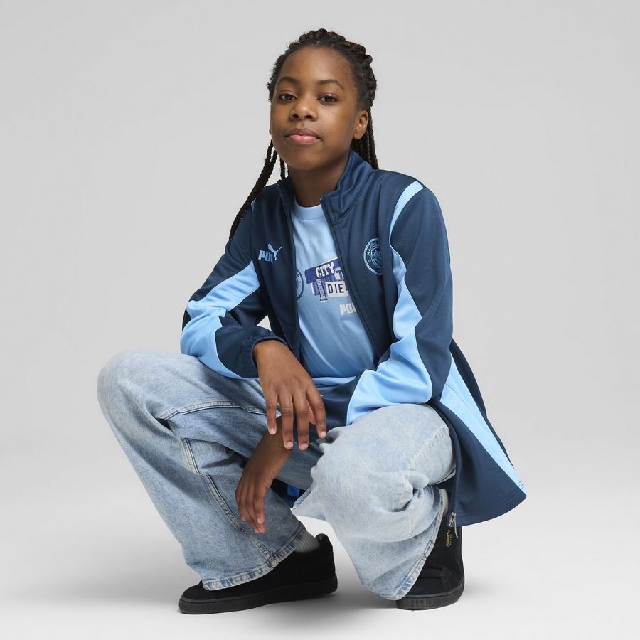 Manchester City Veste ftblNRGY  - Marine Blue/Bleu Enfant