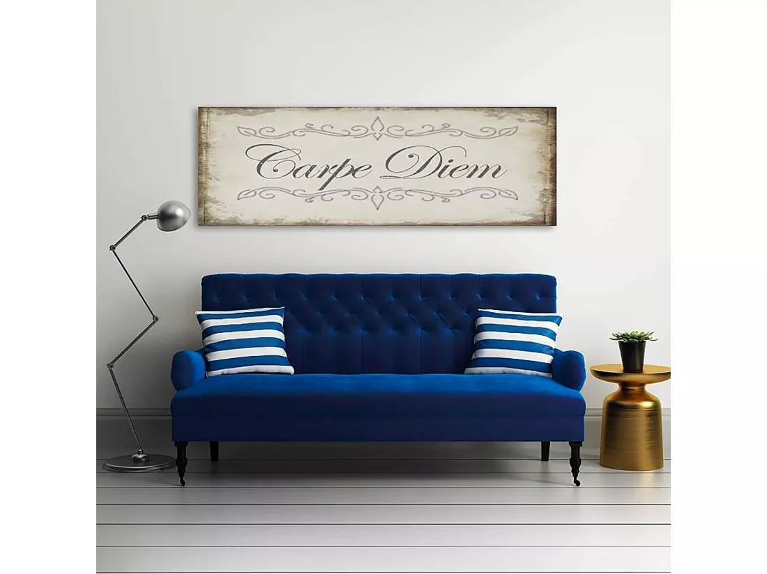 Tableau carpe diem panoramique - 100 x 50 cm