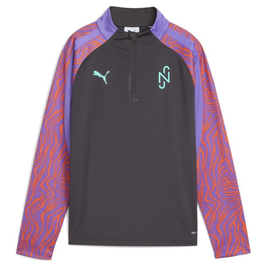 PUMA Maillot d'Entraînement Fermeture Éclair 1/4 Neymar Jr. Creativity - Noir/Violet Enfant ÉDITION LIMITÉE