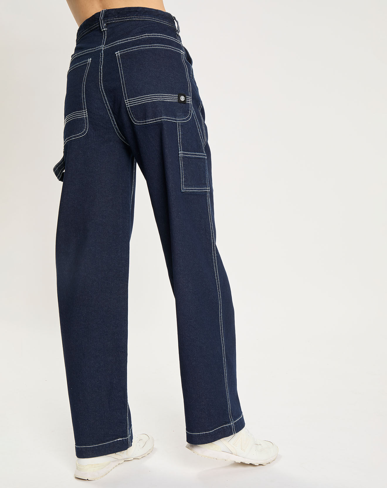 Element Jean brut large bleu foncé