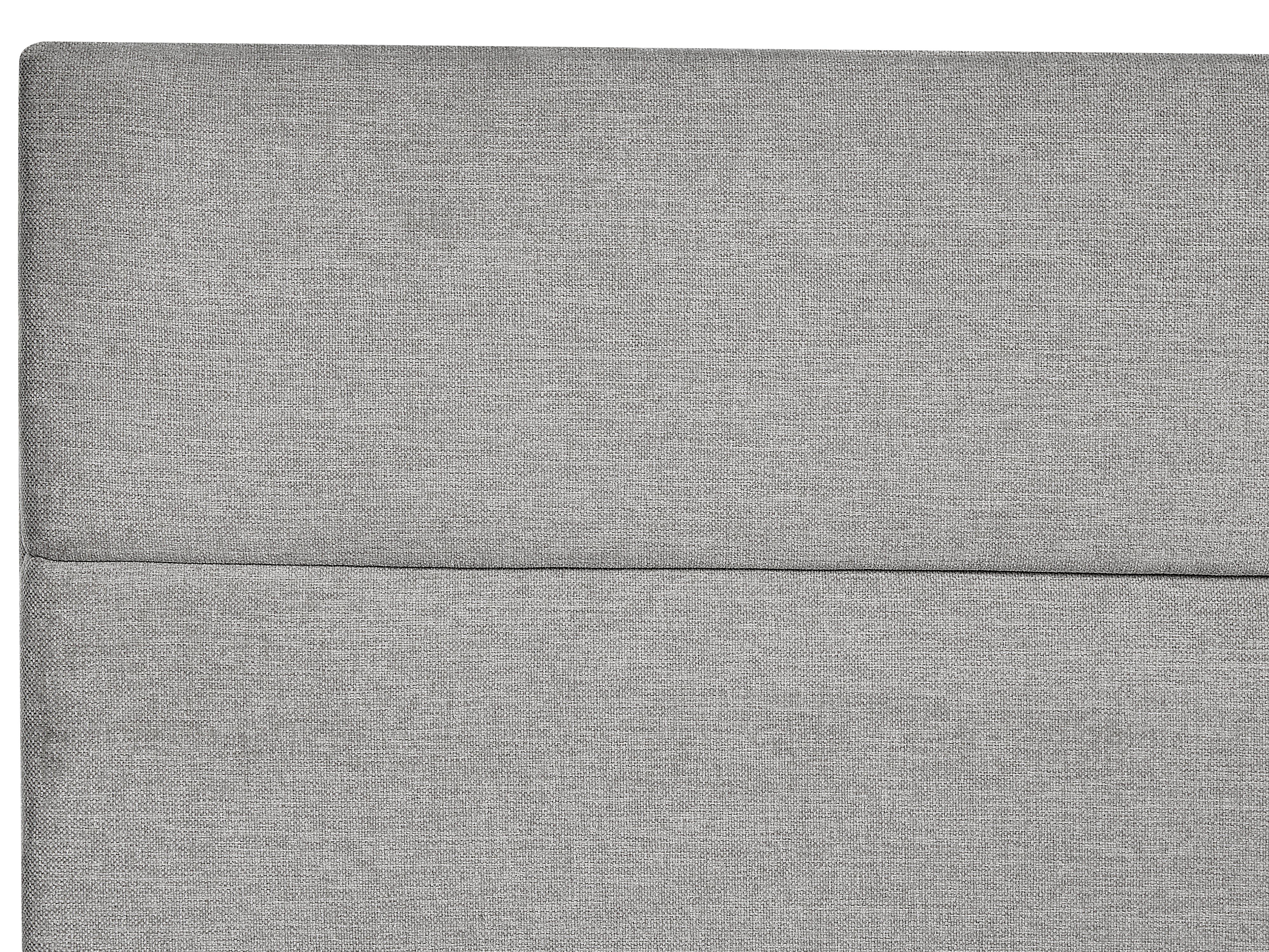 Boxspring met opbergruimte Stof ARISTOCRAT 160 x 200 cm Lichtgrijs