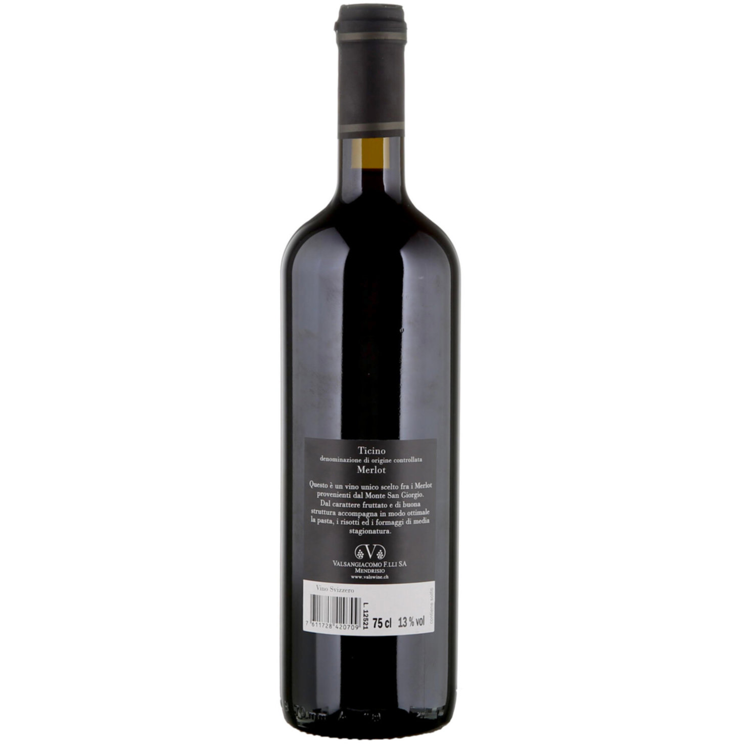 Ticino DOC Merlot Cuvée Speciale Valsangiacomo -75cl