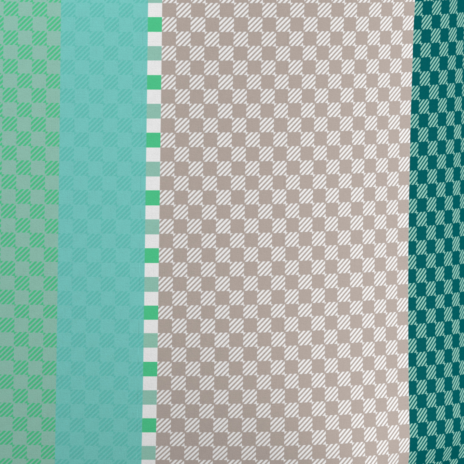 Bettwäsche grün 200x210 2x65x65 Bettanzug Fra