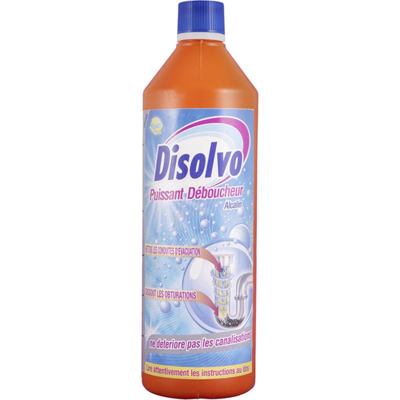 Déboucheur puissant Disolvo - Flacon de 1 Litre