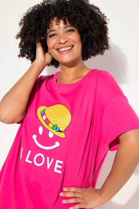 T-Shirt, A-Linie, Smiley