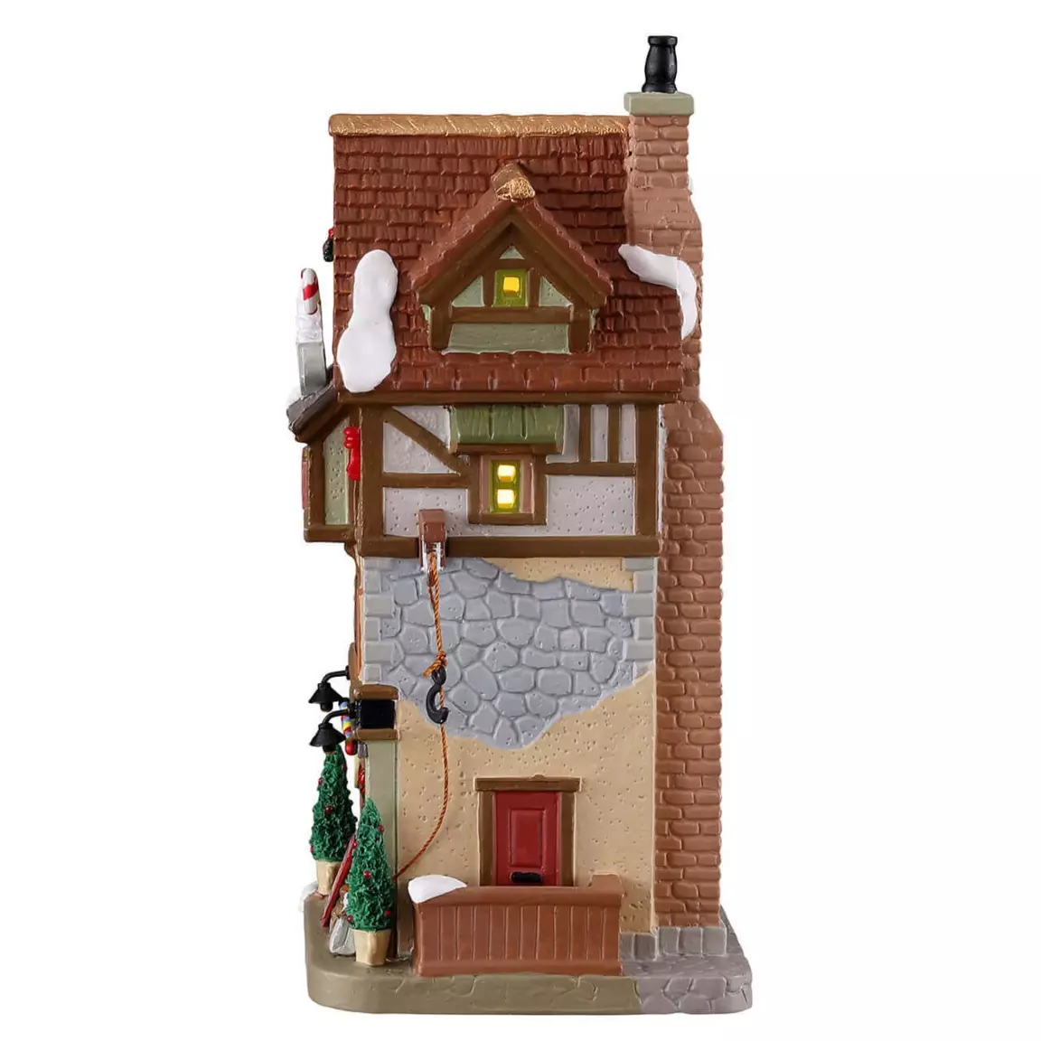 Village de Noël Lemax à piles lumineux Le Moulin à café