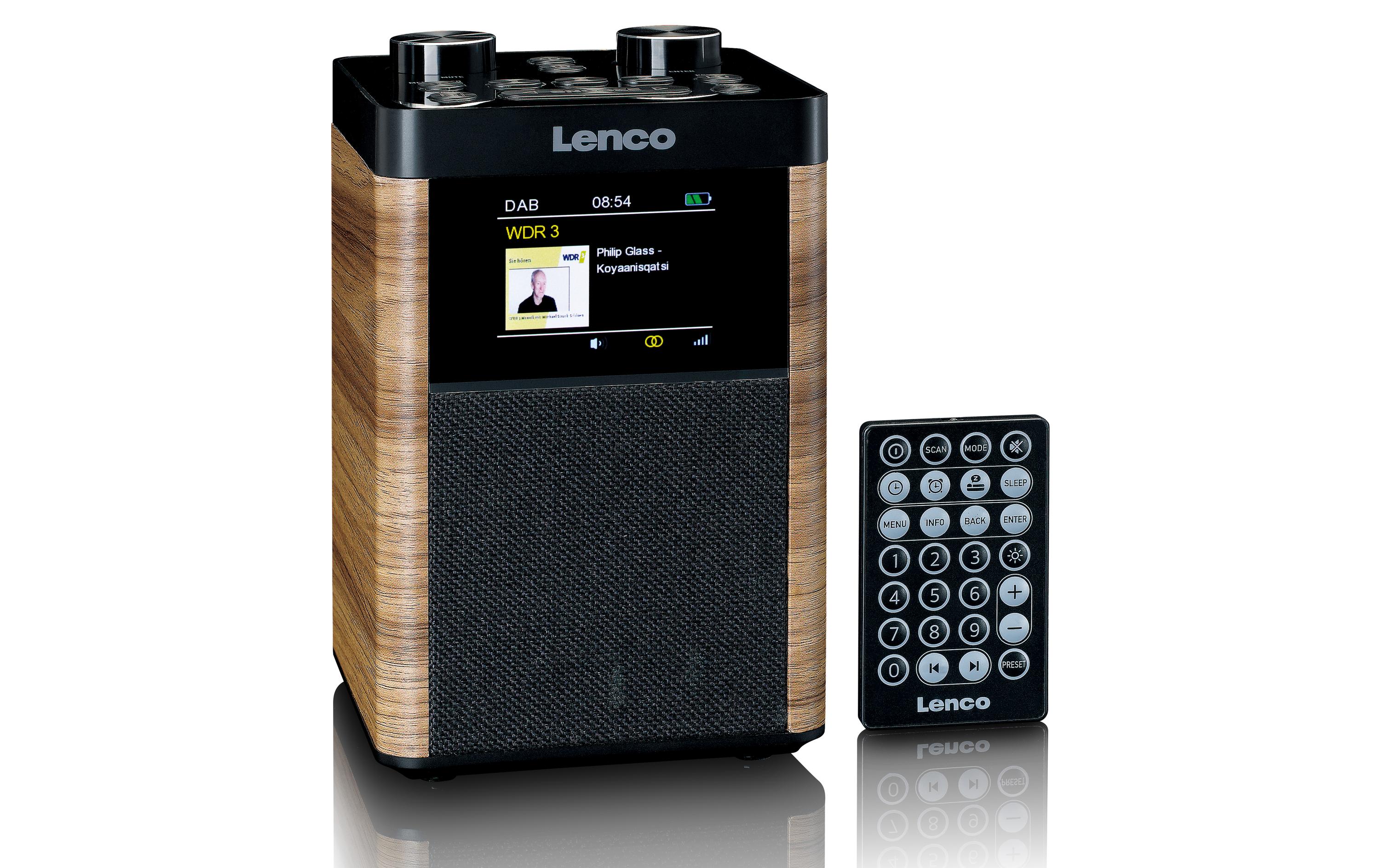DAB+ Radio PDR-060WD Schwarz/Weiss<br>DAB+-Radio mit Bluetooth und Akkubetrieb
