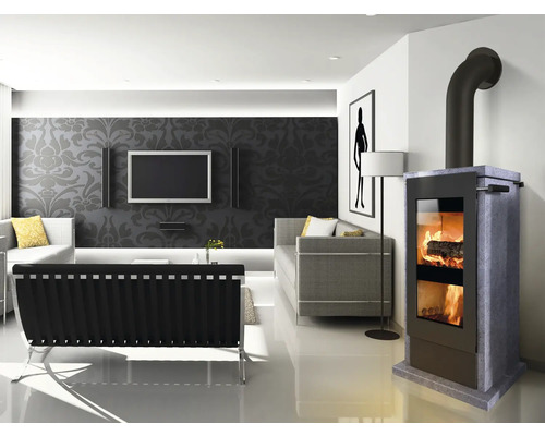 Xeoos Patagonia x8 natuursteen Lava houtkachel, 8 kW
