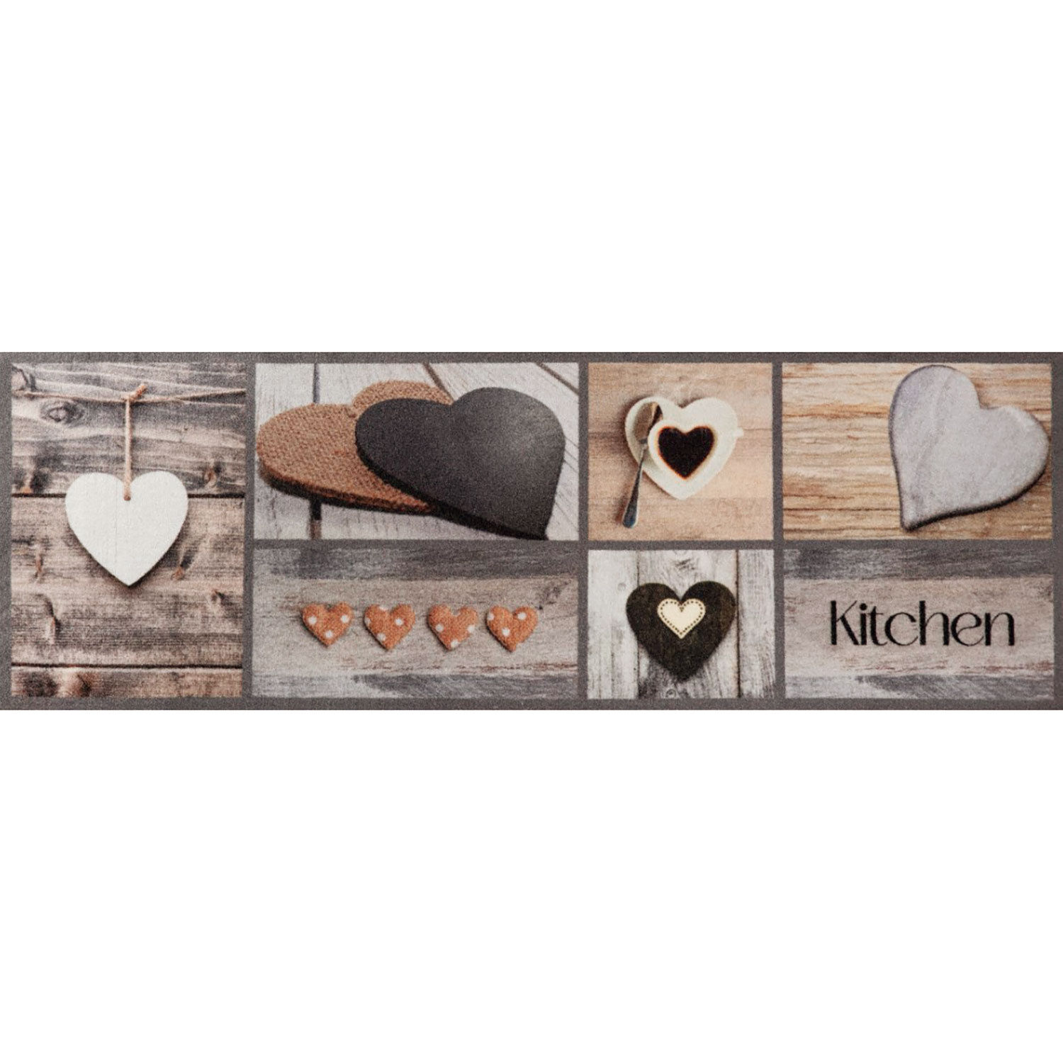 Küchenläufer Cook&Wash Hearts Kitchen 150x50cm