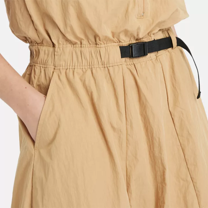 Robe d'été utilitaire pour femme en jaune