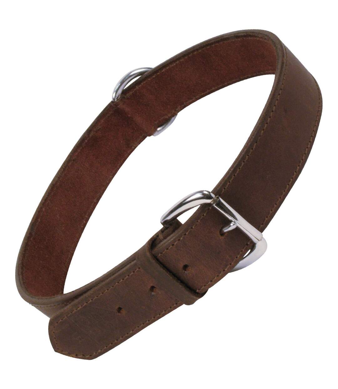 Collier pour chien Gloria en cuir uni (Marron) (60cm) - UTGP284