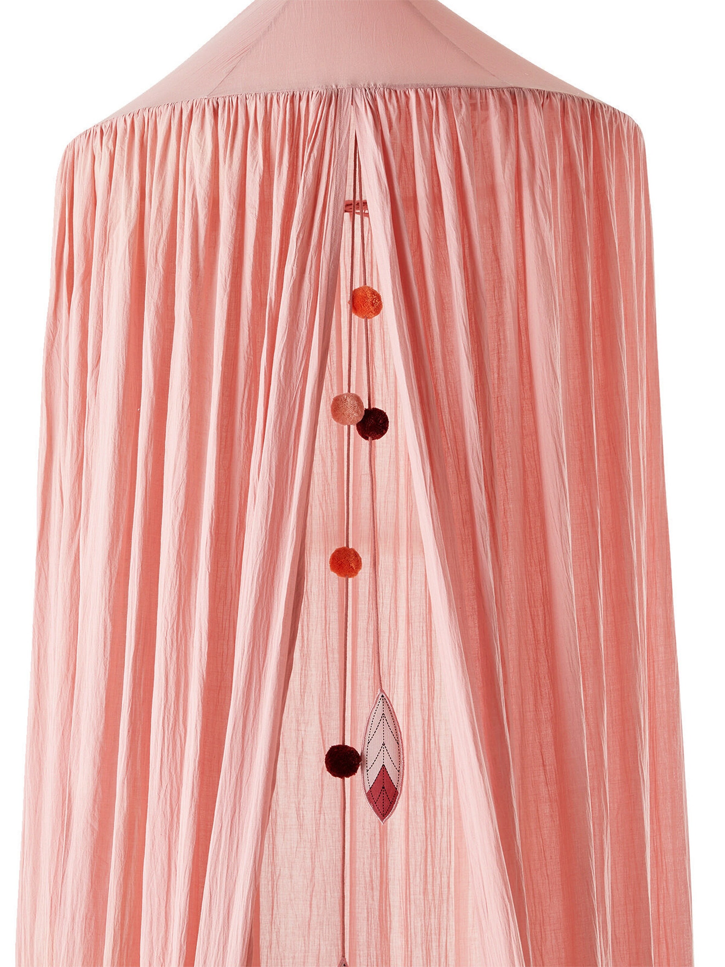 Vertbaudet Kinder Betthimmel Baumwolle, 300cm rosa