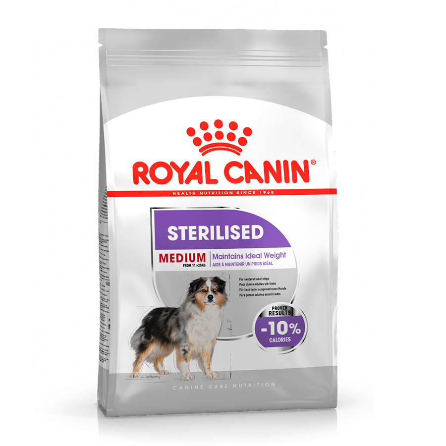 Ração esterilizada Royal Canin para cães de porte médio
