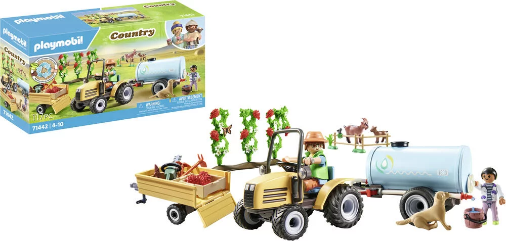 FERMIER AVEC TRACTEUR ET CITERNE - 71442