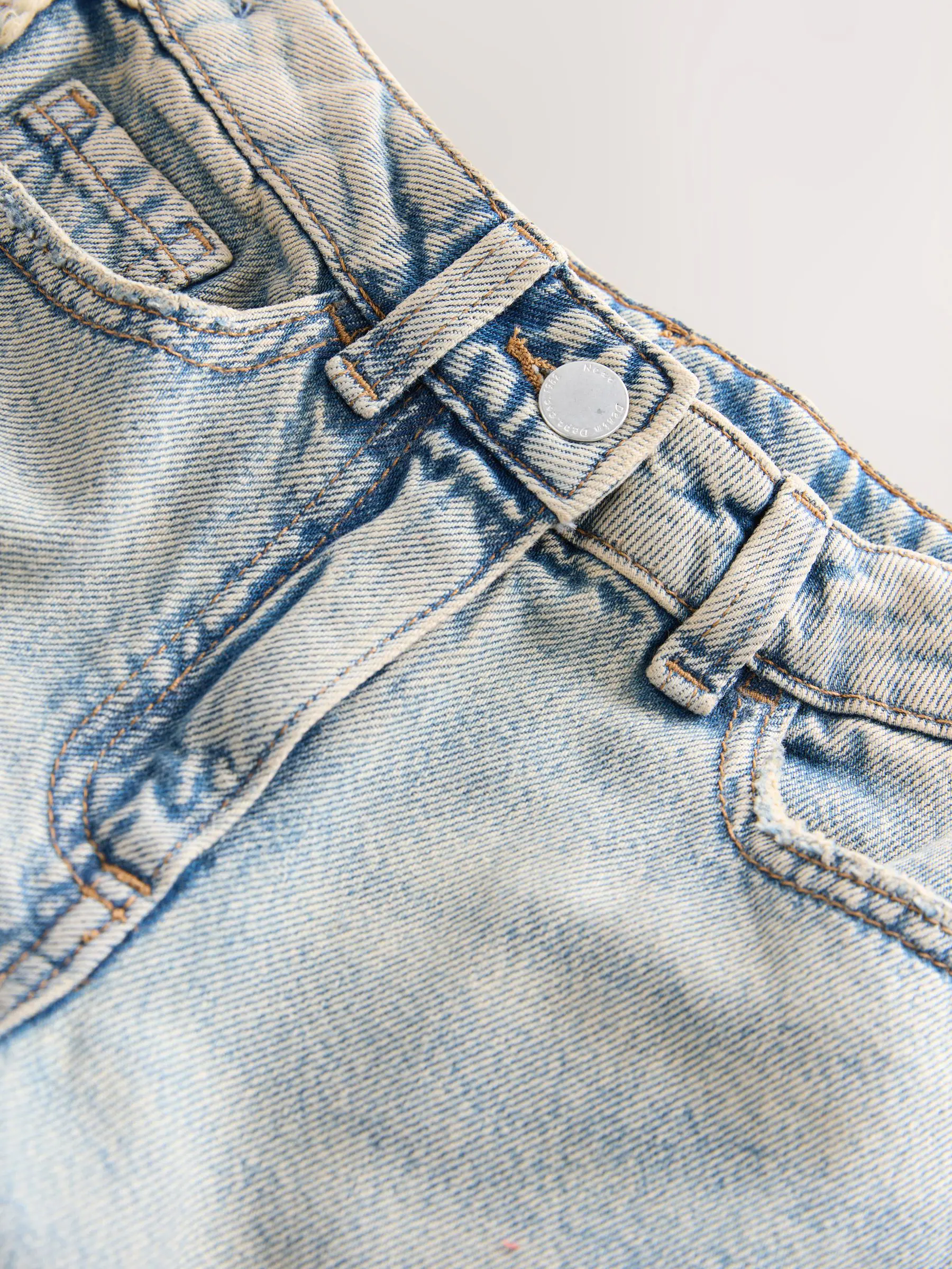 Denim - Fray Seam Jeans met wijde pijpen (3-16jr)