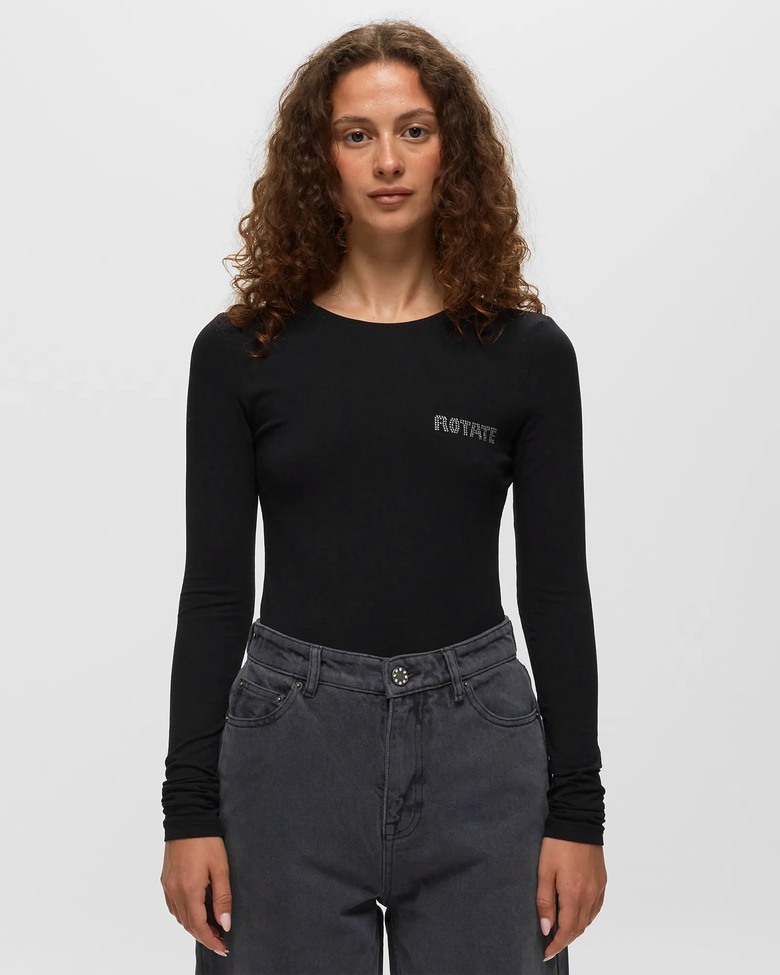 ROTATE Birger Christensen Long Sleeve Logo Tee
