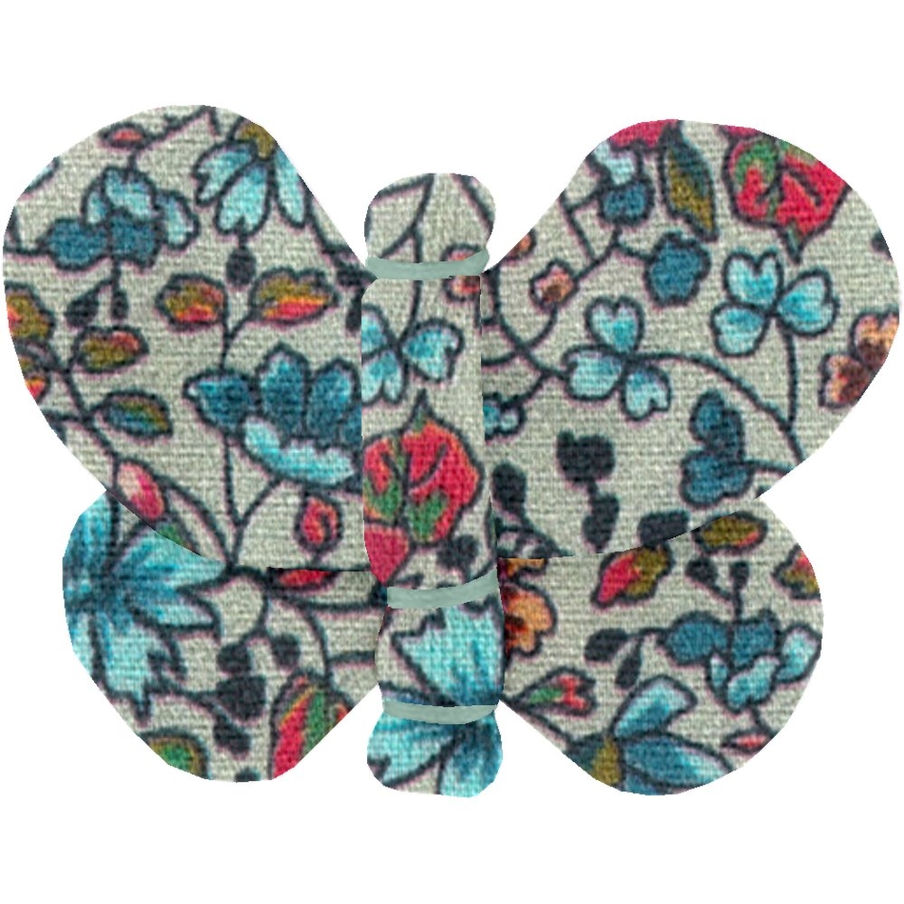 Barrette Petit Papillon Fleur Mentholé