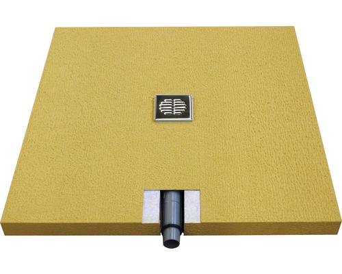 Betegelbare douche-elementset Wesko BED 100 x 100 x 7 cm oranje structuur 50020202