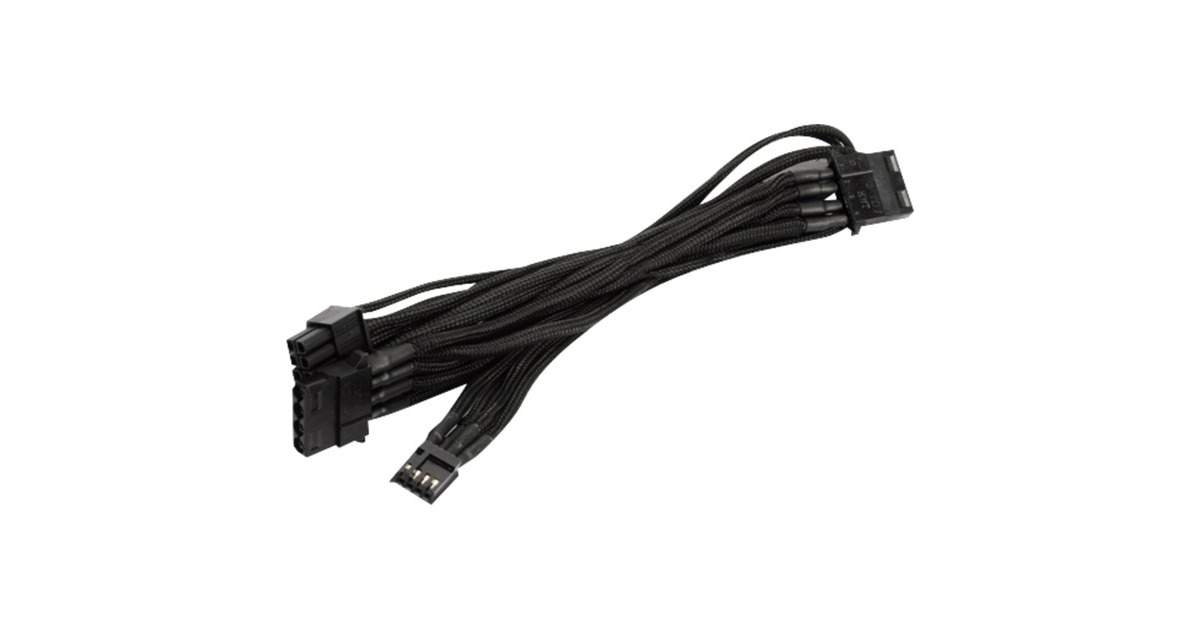 SilverStoneModulaire voedingskabel PP06B-3PER10F  (Zwart, 1 meter, Lite retail)