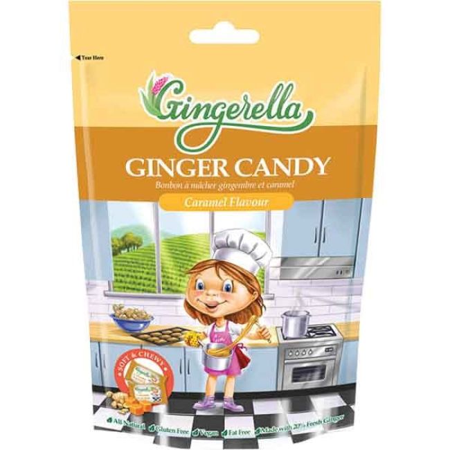 Gingerella Snoepjes Gember met Karamel Smaak 85g
