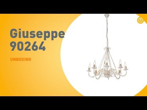 Klassieke kroonluchter crème 8-lichts - Giuseppe