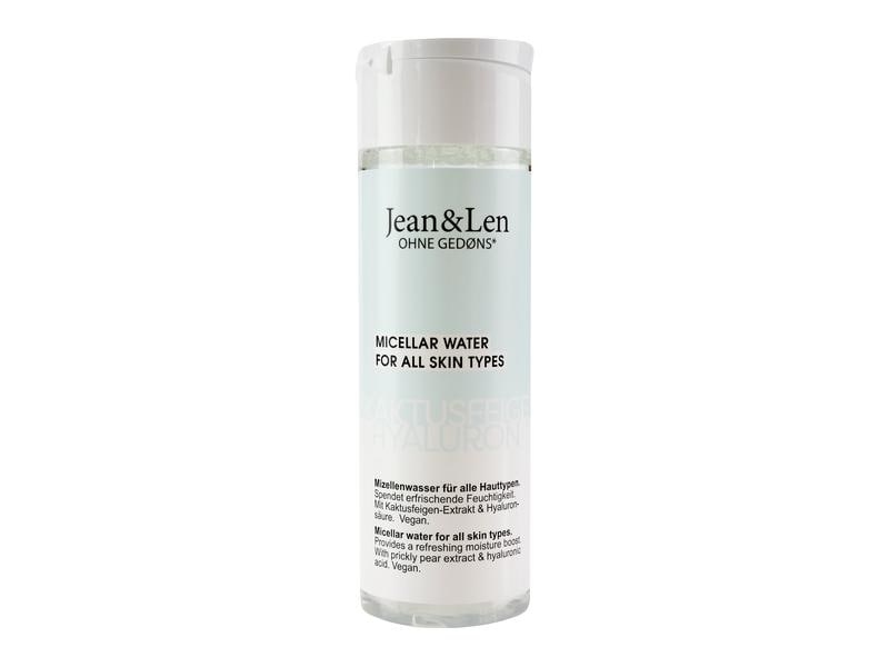 Jean & Len Mizellenwasser Kaktusfeige/Hyaluron 200 ml1 Stüc Natürliches Mizellenwasser für alle Hauttypen