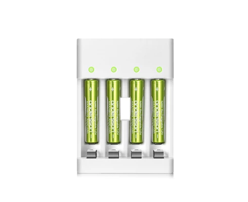 Andersson USB Battery Charger 4 Slots AA/AAA White