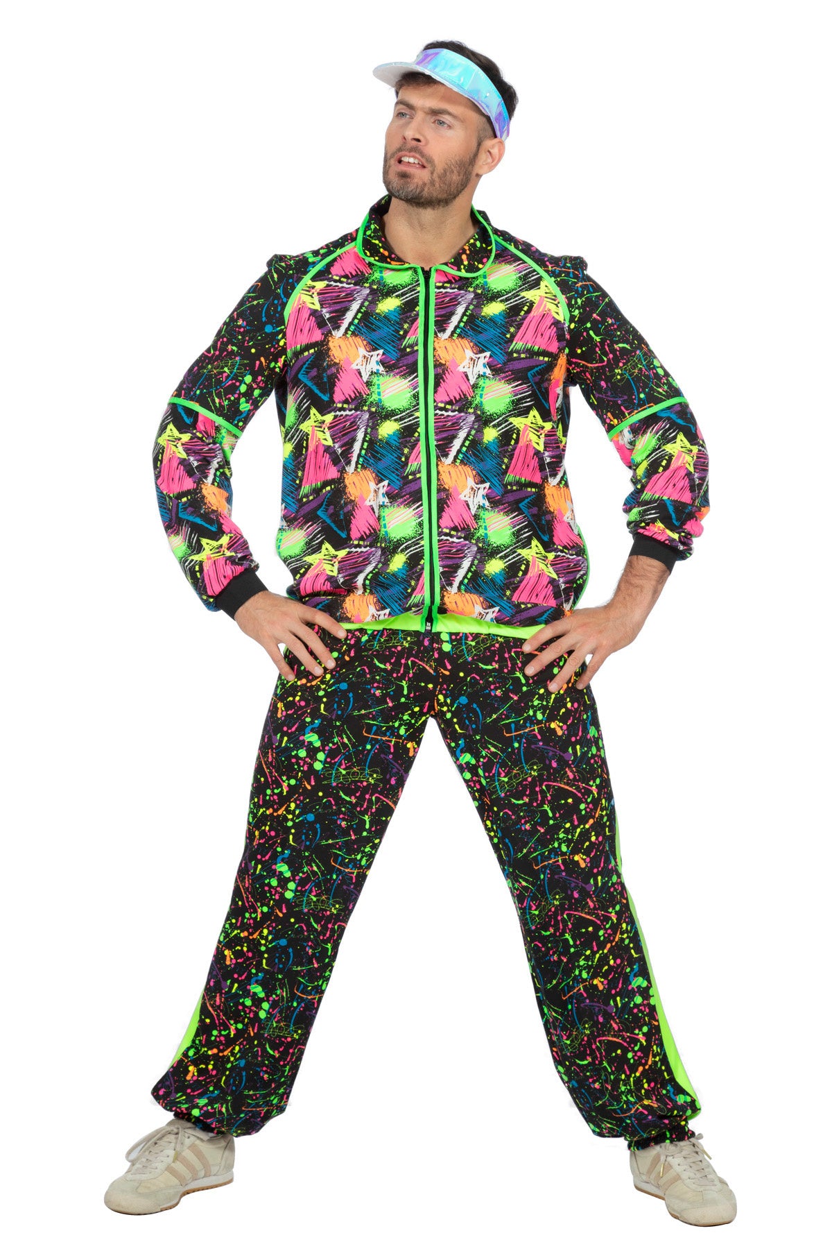 Trainingspak Jaren 80 Neon