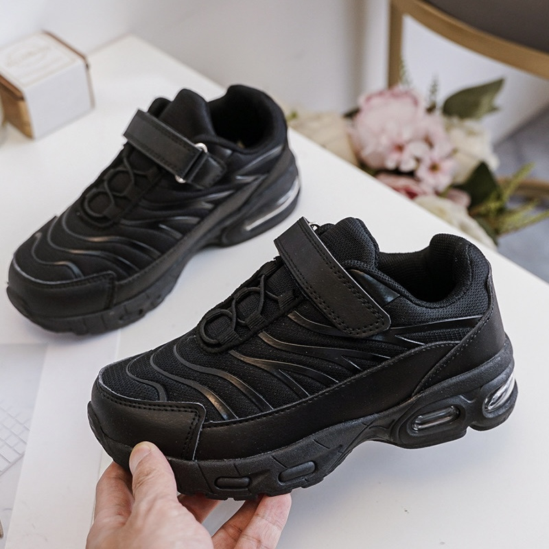 Faded boys sneakers - zwart