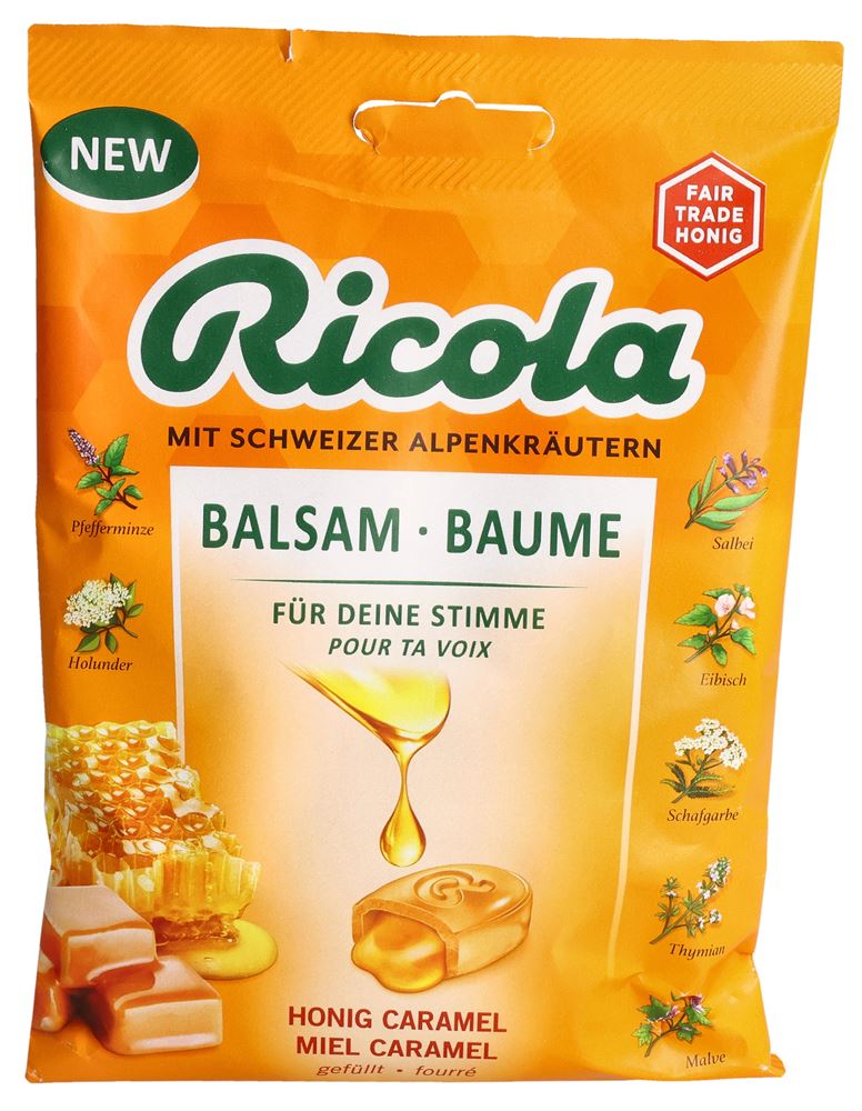 Ricola Balsam gefüllt<br>68 g, Beutel, Honig Caramel mit Zucker