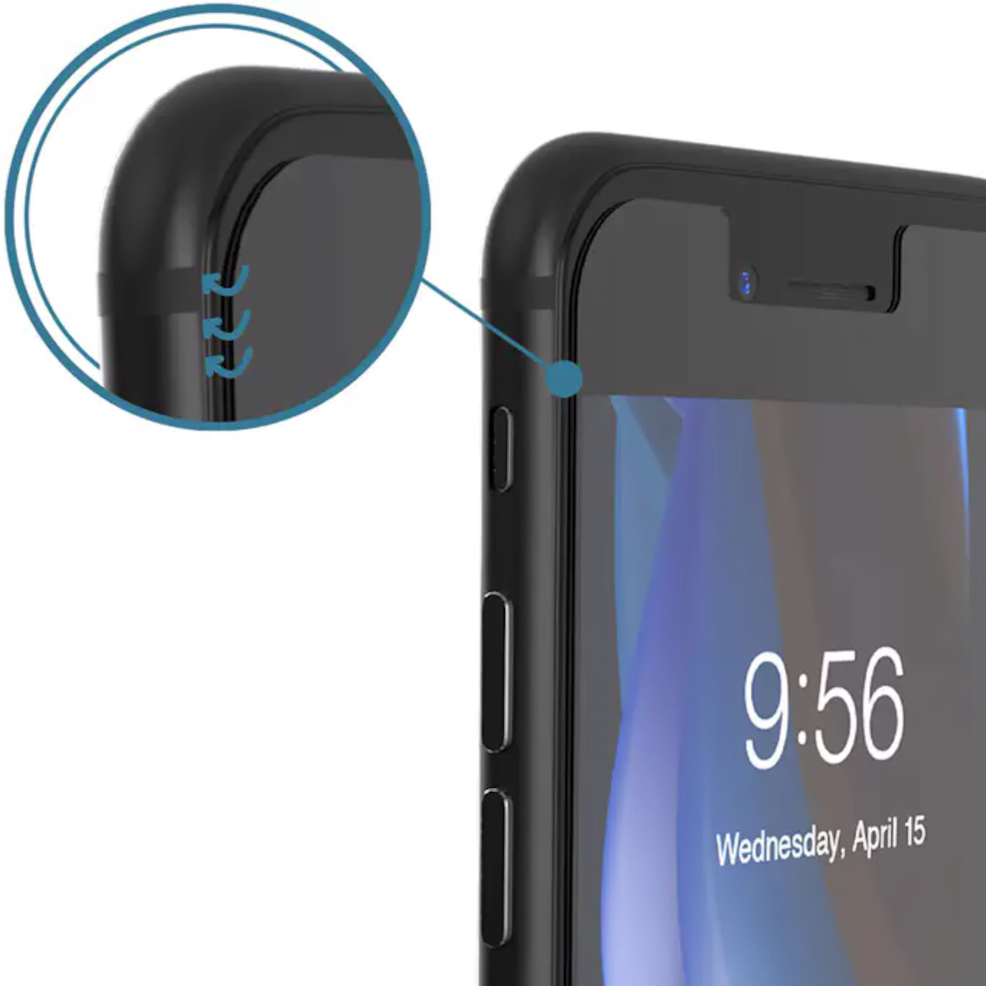 Invisible Shield Glass Elite+ for iPhone SE (2020), 8, 7 og 6